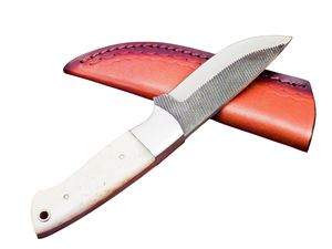 Couteau de chasse en acier au carbone en gros, lame fixe personnalisée avec manche en os, couteau de camping et de survie, fournisseur direct d'usine OEM - Product Image 4