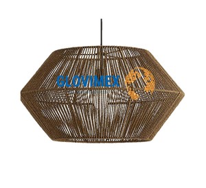 Vietrustic Top Sale Rustic Seagrass Round Pendant Lampshade Handmade Eco-Friendly Lightweight Natural <b>Wicker</b> Indoor Decor - Product Image 6