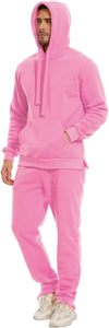 Women's Pink Casual Tracksuit Pants Solid Color <b>Elastic</b> Waist Adjustable <b>Cord</b> Two Side Pockets Full Length Regular Fit Spring - Product Image 2