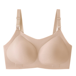 Soutiens-gorge d'allaitement sans armatures respirants à ouverture frontale avec boucle pour femmes enceintes et allaitantes, sans coutures - Product Image 1