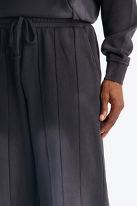 High Quality 430gsm Washed Wide Leg Pants Blank Streetwear Sport <b>Trousers</b> Cotton Fleece Baggy Men Wide Leg Sweatpants - Product Image 3