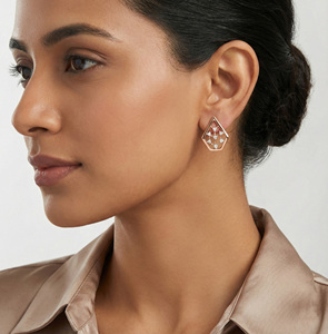 Diamant naturel non monté de 0,08 carat, couleur H I, taille brillant rond, clarté VS SI, blanc, pierre authentique extraite de la terre, pour boucles d'oreilles - Product Image 1