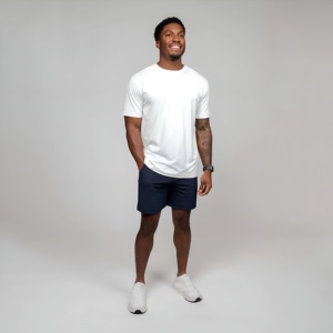 T-shirt de sport respirant à séchage rapide pour homme, léger, pour la gym, la course à pied, la remise en forme, l'entraînement, manches courtes - Product Image 1