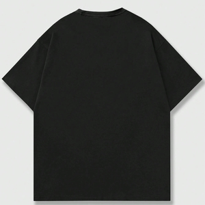 T-shirt décontracté surdimensionné à manches courtes et col rond pour homme, 100 % coton, imprimé graphique personnalisé motif papillon et lettres, collection 2026 - Product Image 2