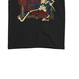 T-shirt décontracté à manches courtes et col rond pour homme, en coton respirant 100 %, coupe oversize, tricoté, noir, personnalisé Shakedown Street - Product Image 3