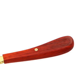 Rasoir de sécurité droit pour hommes, de haute qualité, écologique, avec manche en bois, personnalisé, doré, à lame unique, pour la coupe de cheveux - Product Image 3