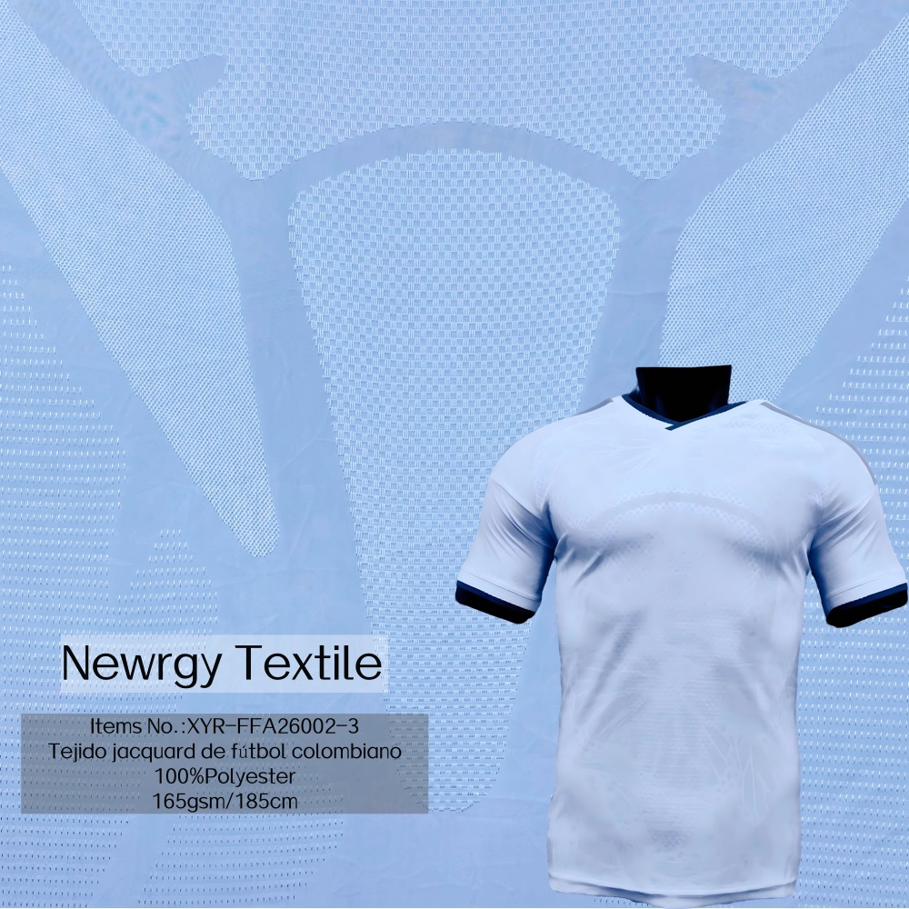 Dry Fit 2026 FF Tejido De Jersey Colombiano 100% Polyester Sport Jacquard Mesh Knit Fabric for Sportswear T-shirt Soccer Jersey