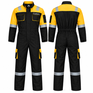 Overol de Trabajo Industrial Resistente, Manga Larga, Algodón, con Bolsillos en el Pecho, Muslos y Laterales, Ligero, para Hombre - Product Image 1