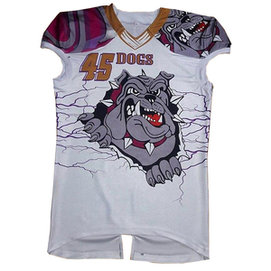 Camiseta de fútbol americano personalizada por sublimación juvenil, camisetas de fútbol americano hechas a medida - Product Image 1