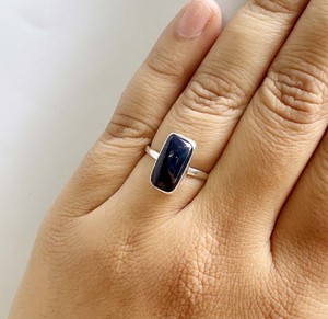แหวนโอปอลสีดำเอธิโอเปียแท้ เงินแท้ 925 ทำมือ หรูหรา สำหรับผู้หญิง งานแต่งงาน งานหมั้น งานครบรอบ - Product Image 5