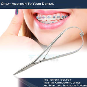 Herramienta de sutura quirúrgica para clínicas, portaagujas Mathieu de grado médico, reutilizable, de acero. - Product Image 6