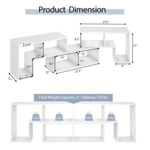 Juego de 3 Soportes de TV de consola para televisores de hasta 65 pulgadas Estantes incluidos - Product Image 2