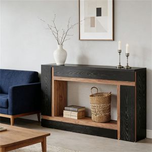 Tavolo Console Rettangolare da Utilizzare Come Tavolino da Divano o Tavolo d'Ingresso - Product Image 1