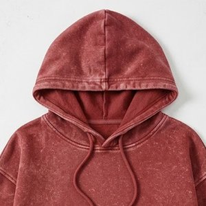 Sudadera con Capucha para Mujer, Personalizable con Logotipo, de Alta Demanda, Color Sólido, Mezcla de Algodón, Tejido de Punto, Informal, Transpirable, con Bolsillos, para Otoño - Product Image 4