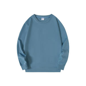เสื้อสเวตเชิ้ตคอกลมผู้ชาย สีพื้น ผ้าฝ้ายออร์แกนิค 100% ถักแบบพูลโอเวอร์ ทรงปกติ ใส่สบายในฤดูหนาว แขนยาว พิมพ์ลายดิจิทัล - Product Image 4