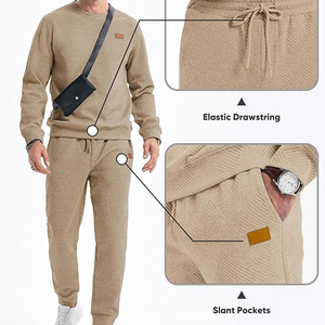 Conjuntos de Chándal Casuales de Invierno para Hombre, Hechos a Medida, Transpirables, Lisos, Teñidos, con Estampado Digital, Tallas Grandes, Diseño 2 en 1 - Product Image 4