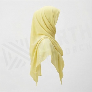 Hiyab de Chifón de Color Sólido para Mujer, Transpirable, para Uso Diario, Pañuelo Islámico - Product Image 3