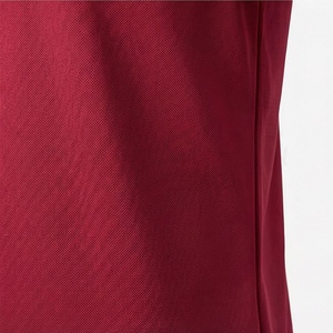 Polo Rojo de Manga Corta para Hombre, Tejido, Sólido, Casual, Corte Regular, Diseño con Botones - Product Image 5