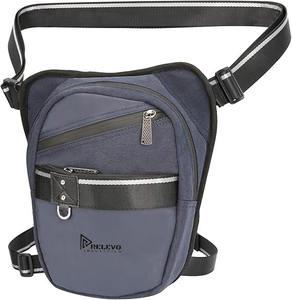 Sac de cuisse en cuir véritable, sacoche de jambe tactique pour moto, sac banane 30-40L, sac de voyage étanche à bas prix - Product Image 5