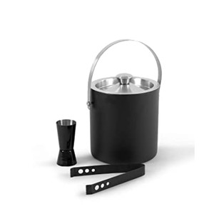 Moderno Set de Coctelería de Plata Martillada de 4 Piezas, Kit Profesional para Bartender que Incluye Jigger Doble y Pinzas para Hielo, Herramienta de Bar Elegante - Product Image 2