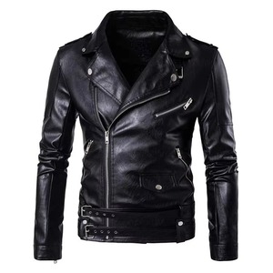 Veste en cuir de mouton faite à la main pour hommes, veste en cuir véritable sur mesure pour hommes, fabricant et fournisseur OEM du Pakistan - Product Image 2