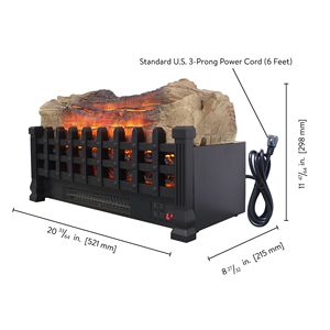 Caminetto Elettrico da 20 Pollici con Display LED 3D, Autoportante o da Incasso, Inserto in Metallo e Vetro per Uso Interno in Casa o Hotel - Product Image 6