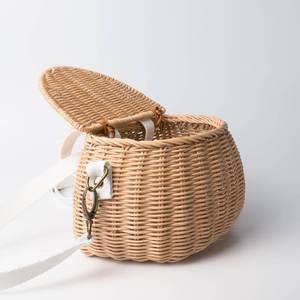 Best Selling Lunch <b>Bags</b> for <b>School</b> Kids Rattan Handmade Storage Shoulder Children <b>Toddler</b> Handbags - Product Image 1
