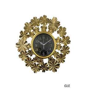 Modern Contemporary Iron Quartz Analog Wall <b>Clock</b> Minimalist Black Gold <b>Battery</b> Powered Needle Display Living Room Office Home - Product Image 1