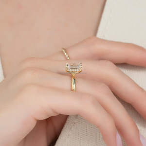 IGI/GIA Lab Grown Cut Diamond Vintage 14k jaune mariage/bague de fiançailles unisexe or blanc fin pour anniversaire fête-digne - Product Image 2