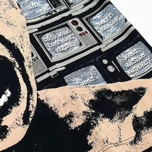 Premium Graphic Oversized T Shirt for Men Women Streetwear Vintage Punk Goth Anime Inspired <b>Abstract</b> Face Print Cotton Casual - Product Image 4