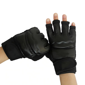 Custom Made Wholesale High Quality PU MMA Gloves Hook Loop Closure Breathable Non-Slip Wrist Support Sports Adult Geo Brother Co - Product Image 2