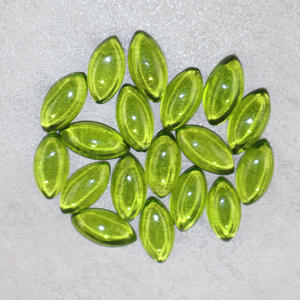 Piedra de Vidrio Color Oliva, Forma Marquise, Cabujón, Todos los Tamaños, Piedra Suelta para Joyería, Suministro al por Mayor, Fabricante - Product Image 4