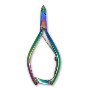 Rainbow Titanium Coated Cuticle Nipper Professional Stainless Steel Multi Color Dead Skin Scissors Sharp <b>Edge</b> Nail Care <b>Tool</b> - Product Image 1
