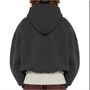 เสื้อฮู้ดดี้โอเวอร์ไซส์สีทองแบบสั่งทำพิเศษ ผ้าฟลีซหนานุ่มสำหรับฤดูหนาว ปักเลื่อม ตกแต่งด้วยการเย็บตะเข็บตัดกัน พิมพ์ลายด้านหน้า - Product Image 5