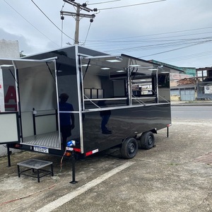 High Quality Mobile Food Trailer For Coffee Burger Pizza And Snack Service With Functional Kitchen Equipment And Customer - Product Image 5