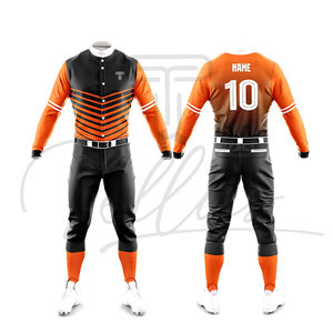 Uniforme de Béisbol para Hombre, Verde y Blanco, Jersey de Manga Larga con Logotipo Bordado, Poliéster Transpirable, Ropa para Todas las Temporadas - Product Image 4