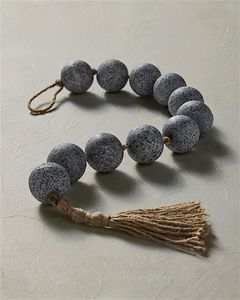 Latest Wooden Heart Bead Garland With Tassels Rustic Farmhouse Decor <b>Boho</b> Home Styling Decorative Accent Piece - Product Image 5