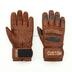 Guantes de Gimnasio de Cuero Acolchado con Soporte para Muñeca, Precio de Fábrica, Guantes de Entrenamiento para Levantamiento de Pesas, OEM ODM - Product Image 4