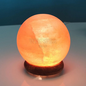 Himalayan <b>Mini</b> Salt Lamp Carved Modern Design Warm Lighting Calming Glow Home Decor Bedroom Pakistan - Product Image 4