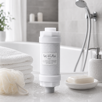 Filtre de douche manuel 2-en-1 anti-sédiments Be-Vita Pure coréen certifié antibactérien en plastique sans BPA à fixer sur robinet pour usage domestique