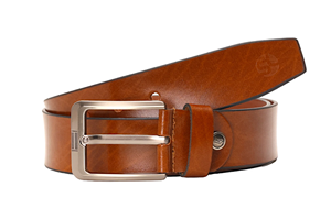 Cinturón de Cuero Marrón con Hebilla Rectangular de Aleación, Estilo Casual, Diseño Duradero - Product Image 5