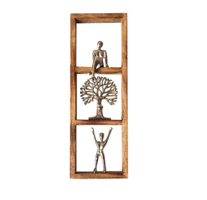 Adorno Navideño Personalizable de Aluminio y Madera, Hecho a Mano, para Decoración de Mesa Navideña y Regalos - Product Image 5