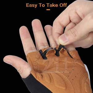 Gants de cyclisme en cuir légers, best-sellers, fabriqués au Pakistan, gants de sport demi-doigts, nouveau style - Product Image 6