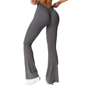 Leggings de Yoga Acampanados Sin Costuras para Mujer OEM ODM, Malla Elástica en Cuatro Direcciones, Ecológicos, Cintura Elástica, Transpirables, para Fitness y Gimnasio, Venta al por Mayor - Product Image 1