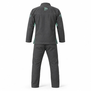 Kit de Kimono de Jiu-Jitsu Brasileño Dravelle Industry, Unisex para Adultos, Gris Oscuro, 100% Algodón, Duradero, Corte Regular, Impresión por Transferencia de Calor, 240g, Secado Rápido - Product Image 2