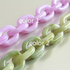 Cadena de pared de resina grande, estilo moderno, mezcla de colores, hecha a mano, punk, hueca, gruesa, larga, para decoración del hogar - Product Image 5