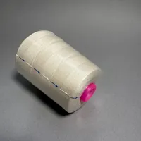 Fil à coudre en polyester 100% haute ténacité, poids personnalisé, élastique, pour point de croix, avec finition semi-mate teinte écologiquement