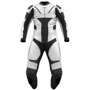 Combinaison de moto coupe-vent d'été avec logo personnalisé, en cuir de vachette, unisexe, avec design personnalisé - Product Image 4