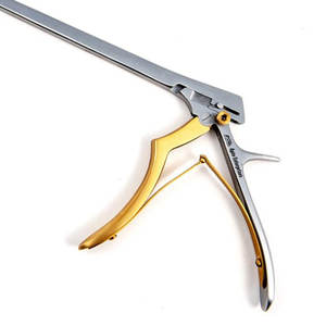 Punzón óseo Kerrison instrumento quirúrgico Manual 4mm mandíbula cabeza giratoria de 90 grados 6,34 "ancho no estéril reutilizable acero alemán CE - Product Image 2