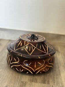 Rustic Wooden Chapati <b>Box</b> Hotpot Roti Storage <b>Container</b> Eco Friendly Handmade Kitchen Serving Food Warmer Organizer <b>Box</b> - Product Image 2